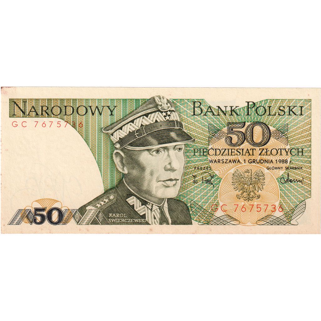 Poljska, 
  
  50 zlotov, 
  
  1988-06-01