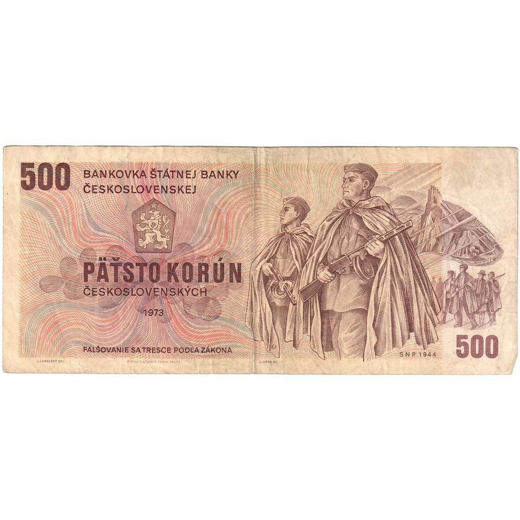 Češkoslovaška, 
  
  500 korunov, 
  
  VF (30-35)