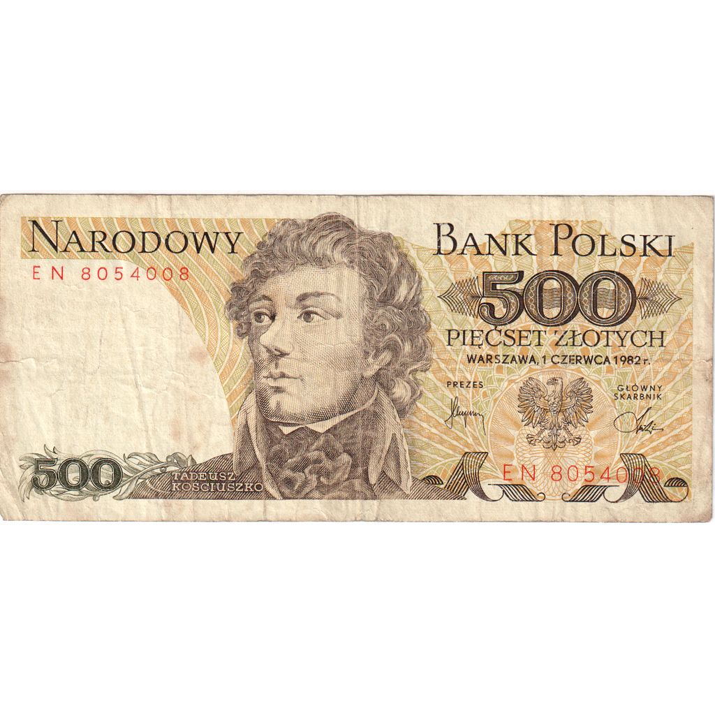 Poljska, 
  
  500 zlotov, 
  
  VF (20-25)