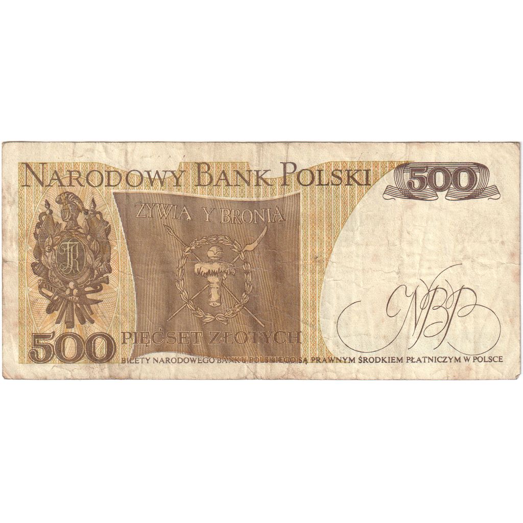 Poljska, 
  
  500 zlotov, 
  
  VF (20-25)