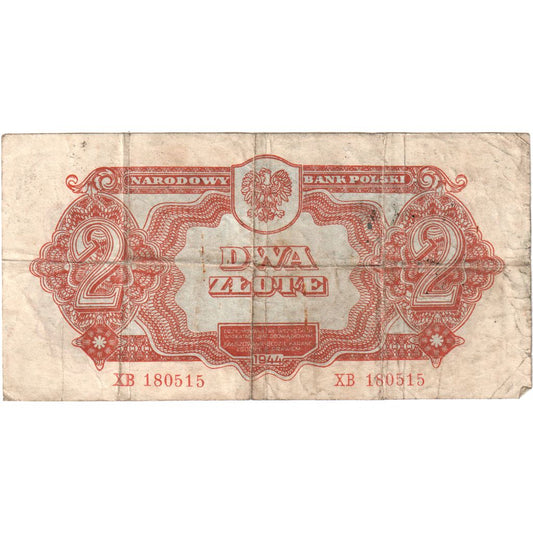 Poljska, 
  
  2 zlota, 
  
  VF (20-25)