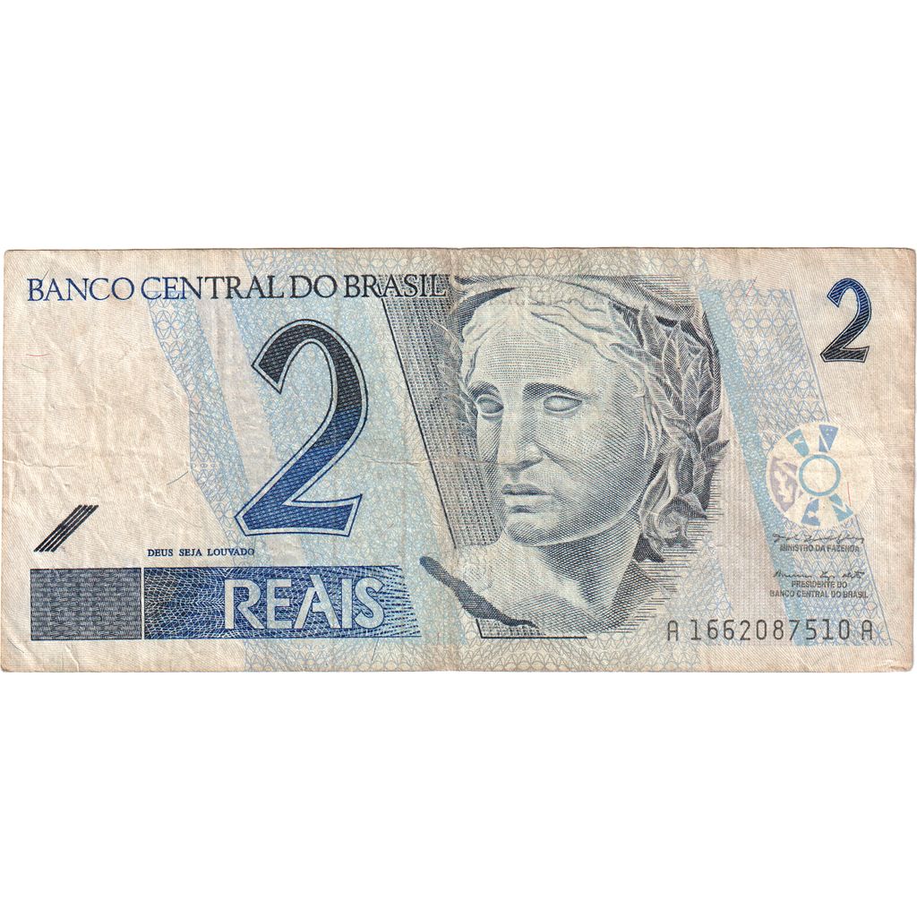 Brazilija, 
  
  2 reala, 
  
  Brez datuma (2001)