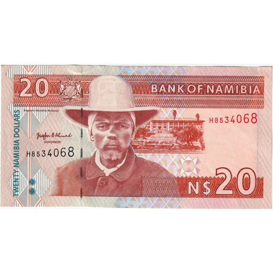 Namibija, 
  
  20 namibijskih dolarjev, 
  
  UNC (63)