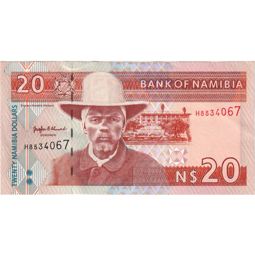 Namibija, 
  
  20 namibijskih dolarjev, 
  
  UNC (65-70)