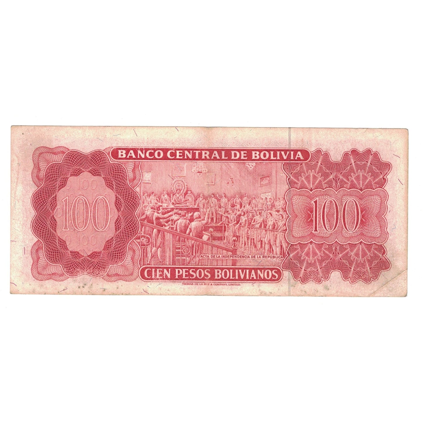 bankovec, 
  
  Bolivija, 
  
  100 bolivijskih pesov