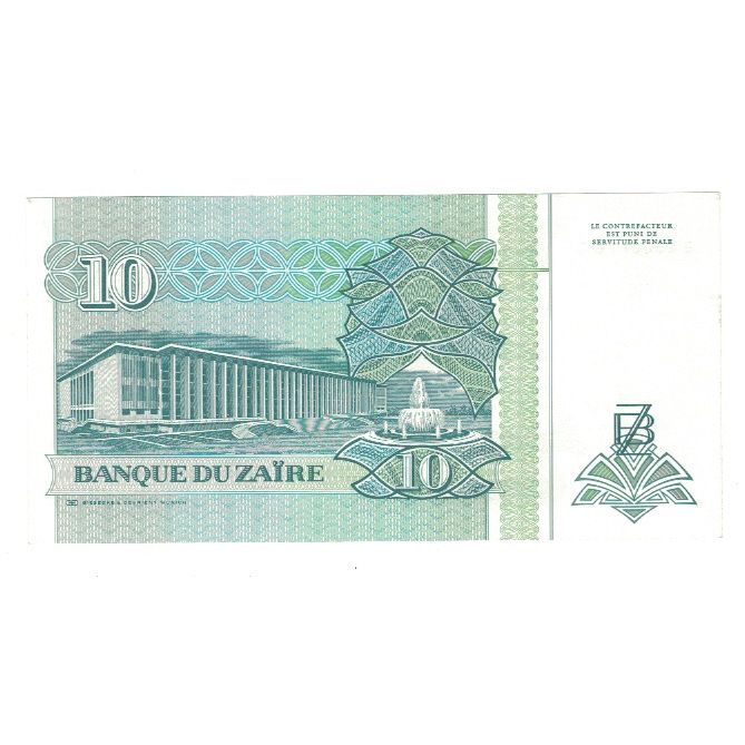 bankovec, 
  
  Zair, 
  
  10 Nouveaux Zaïres