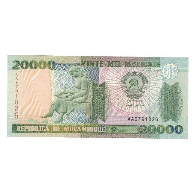 bankovec, 
  
  Mozambik, 
  
  20