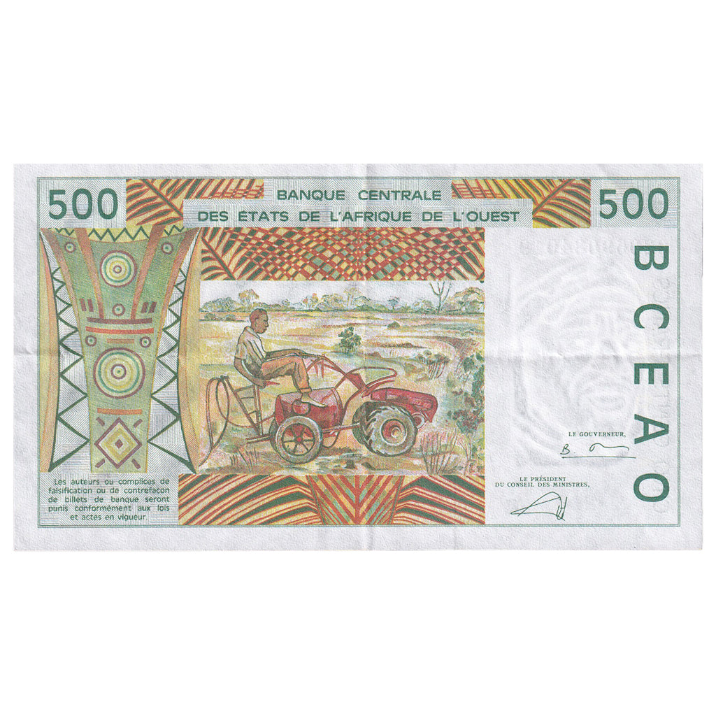 Zahodnoafriške države, 
  
  500 frankov, 
  
  2002