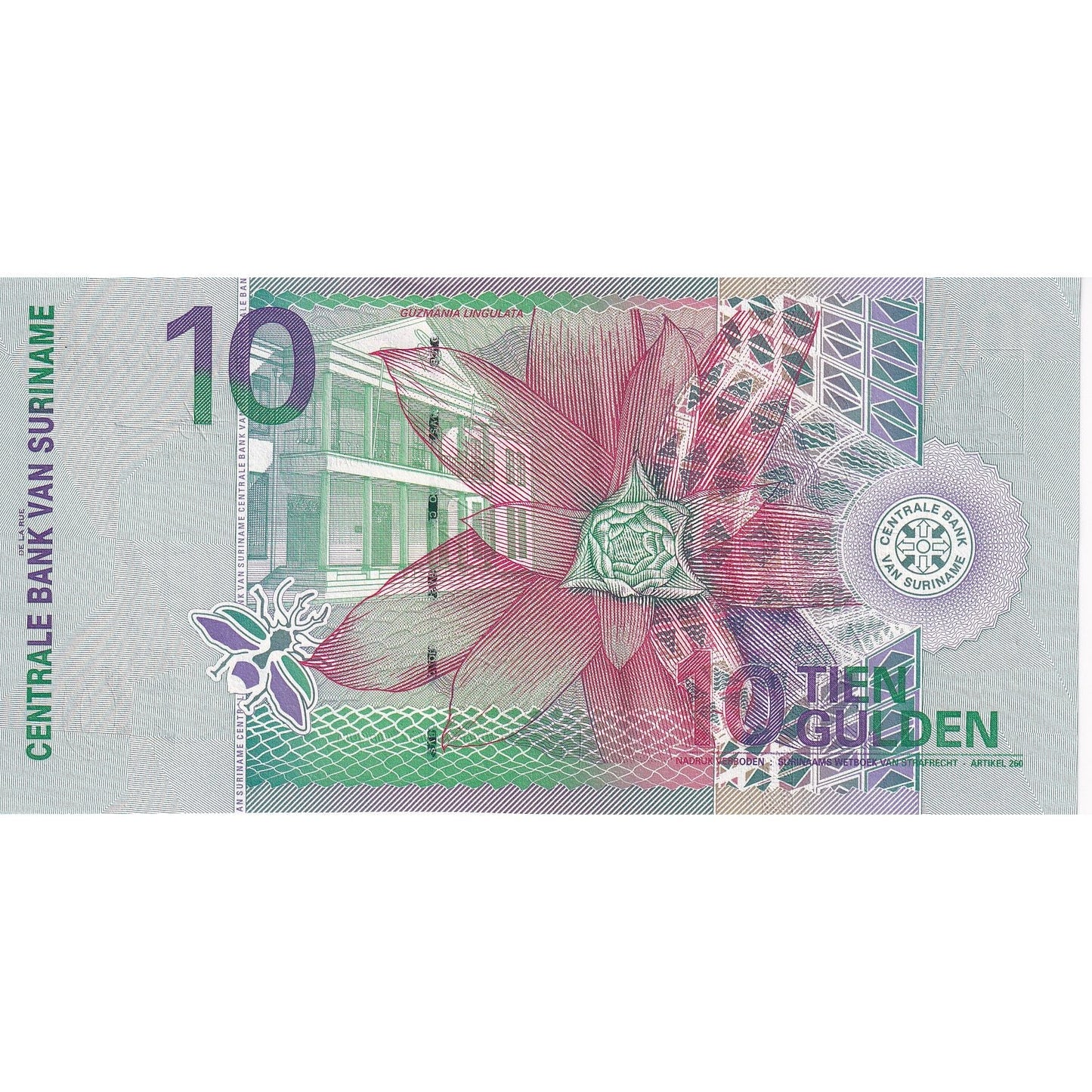 Surinam, 
  
  10 guldnov, 
  
  2000