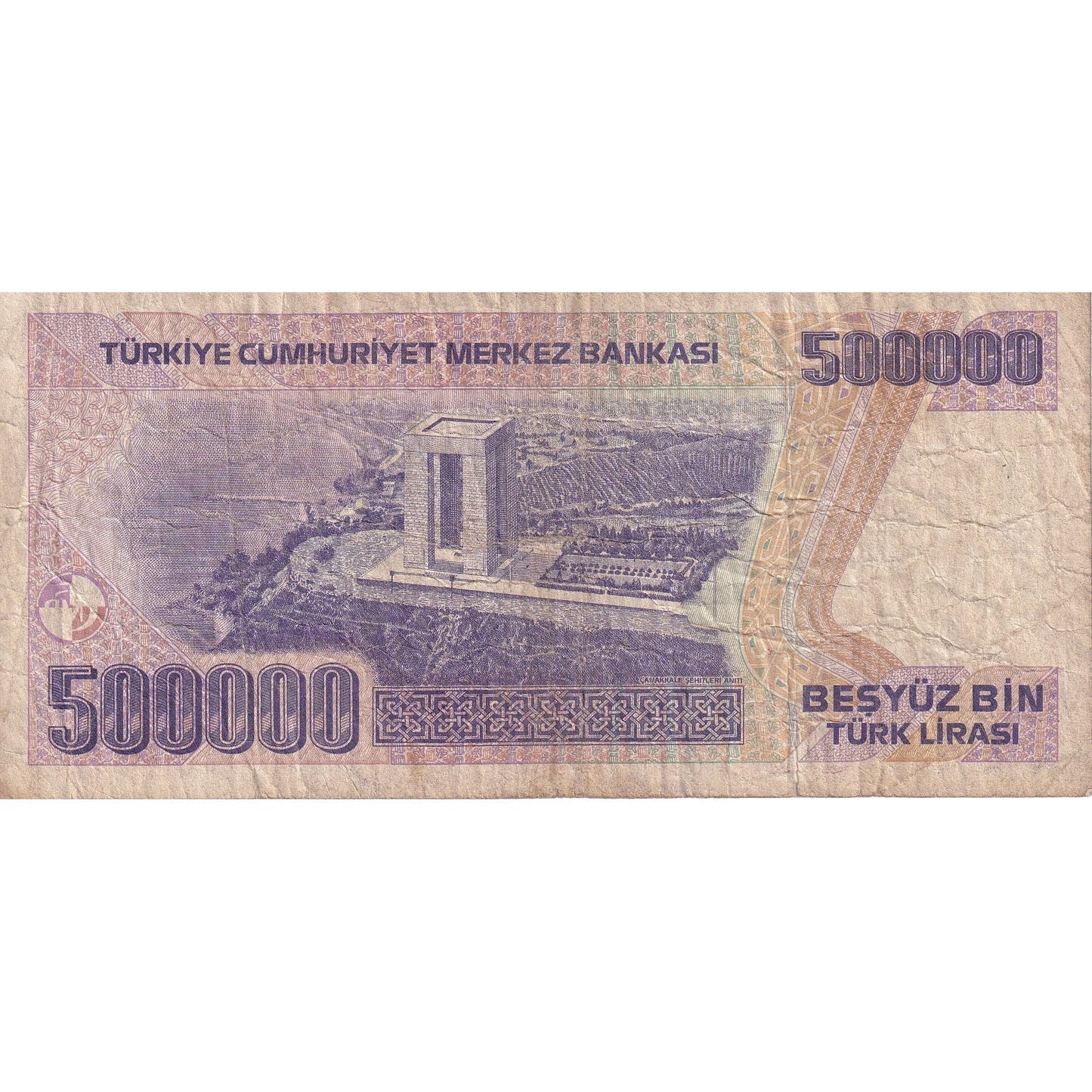 Turčija, 
  
  500, 
  
  000 lir