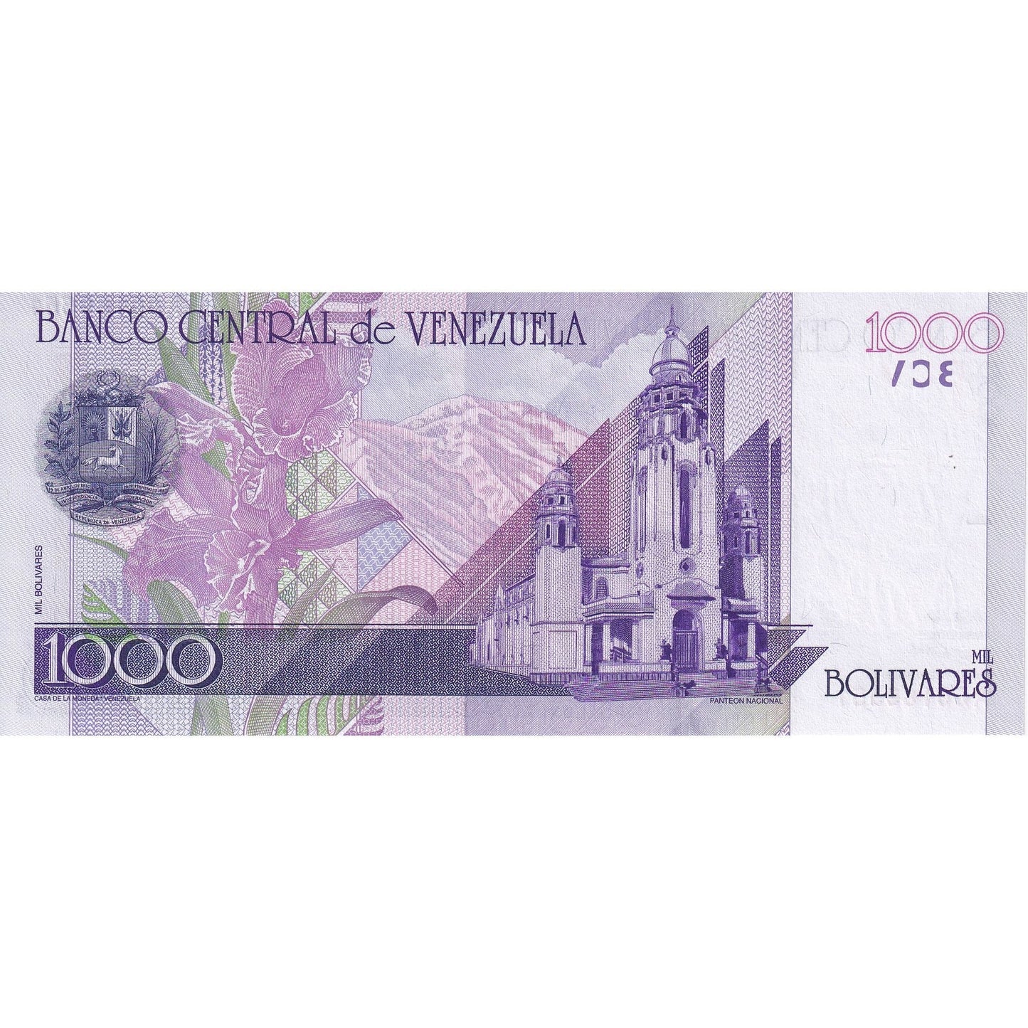 Venezuela, 
  
  1000 bolivarjev, 
  
  1998