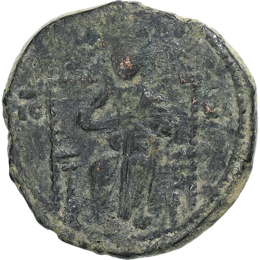 Čas Konstantina IX. 
  
  Follis, 
  
  1042-1055