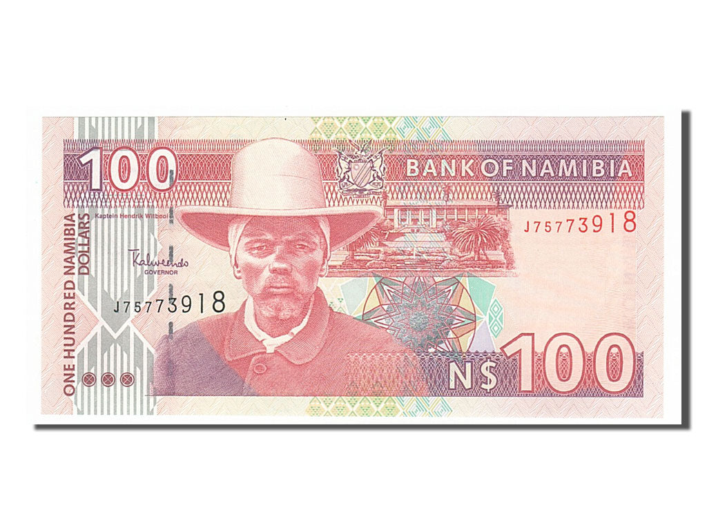 bankovec, 
  
  Namibija, 
  
  100 namibijskih dolarjev