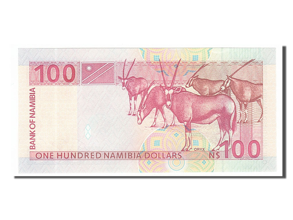 bankovec, 
  
  Namibija, 
  
  100 namibijskih dolarjev