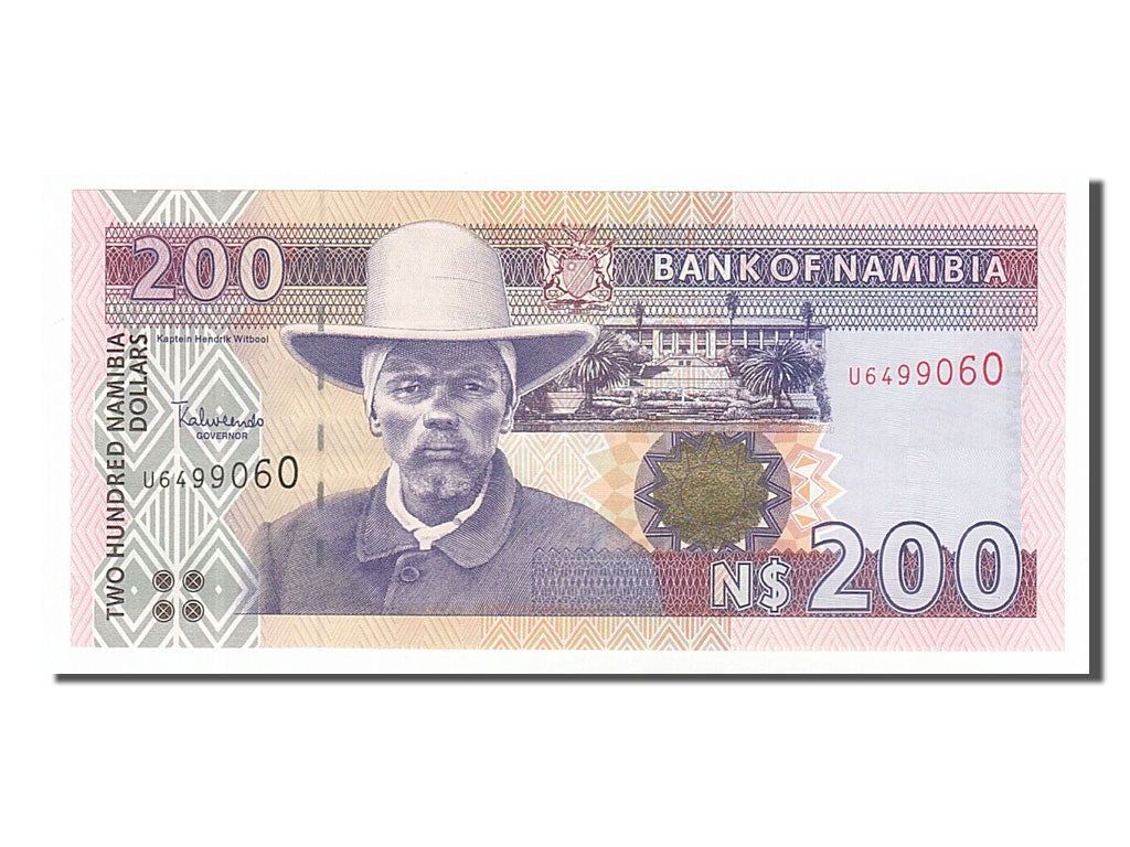 bankovec, 
  
  Namibija, 
  
  200 namibijskih dolarjev