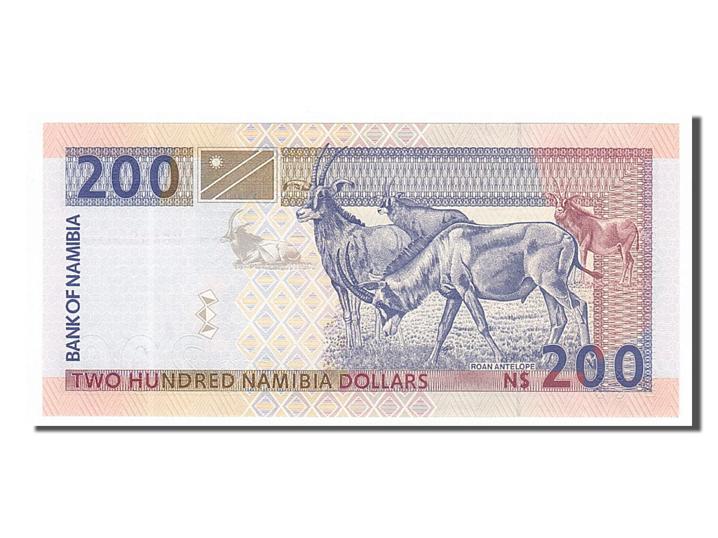 bankovec, 
  
  Namibija, 
  
  200 namibijskih dolarjev