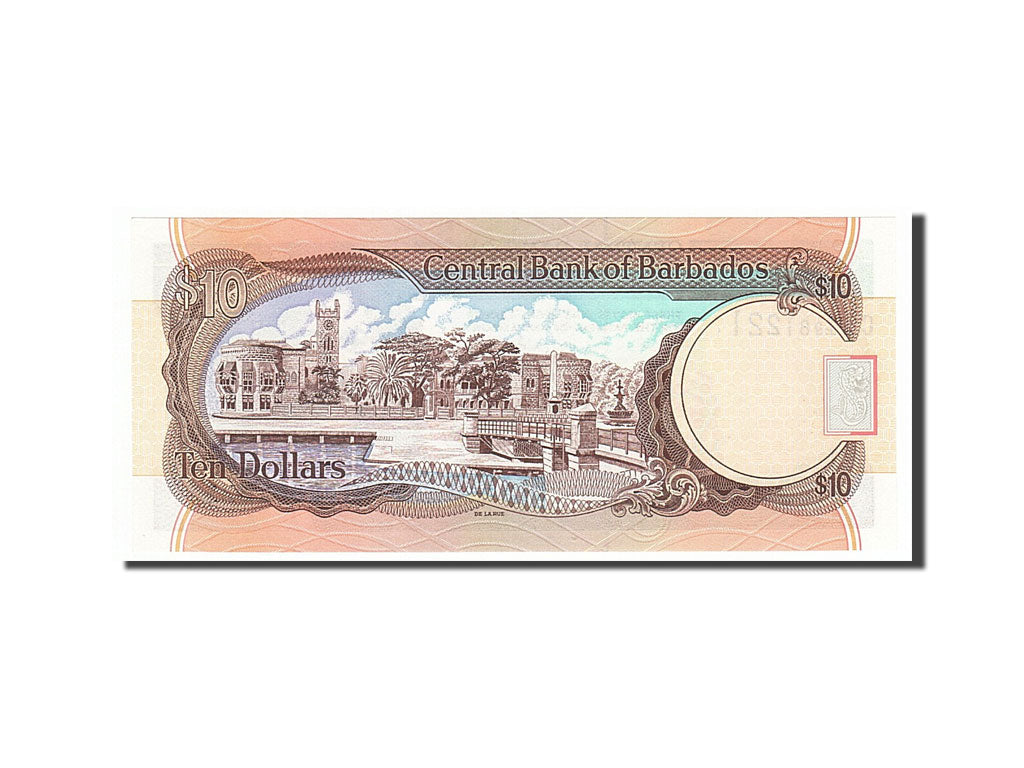 bankovec, 
  
  Barbados, 
  
  10 dolarjev