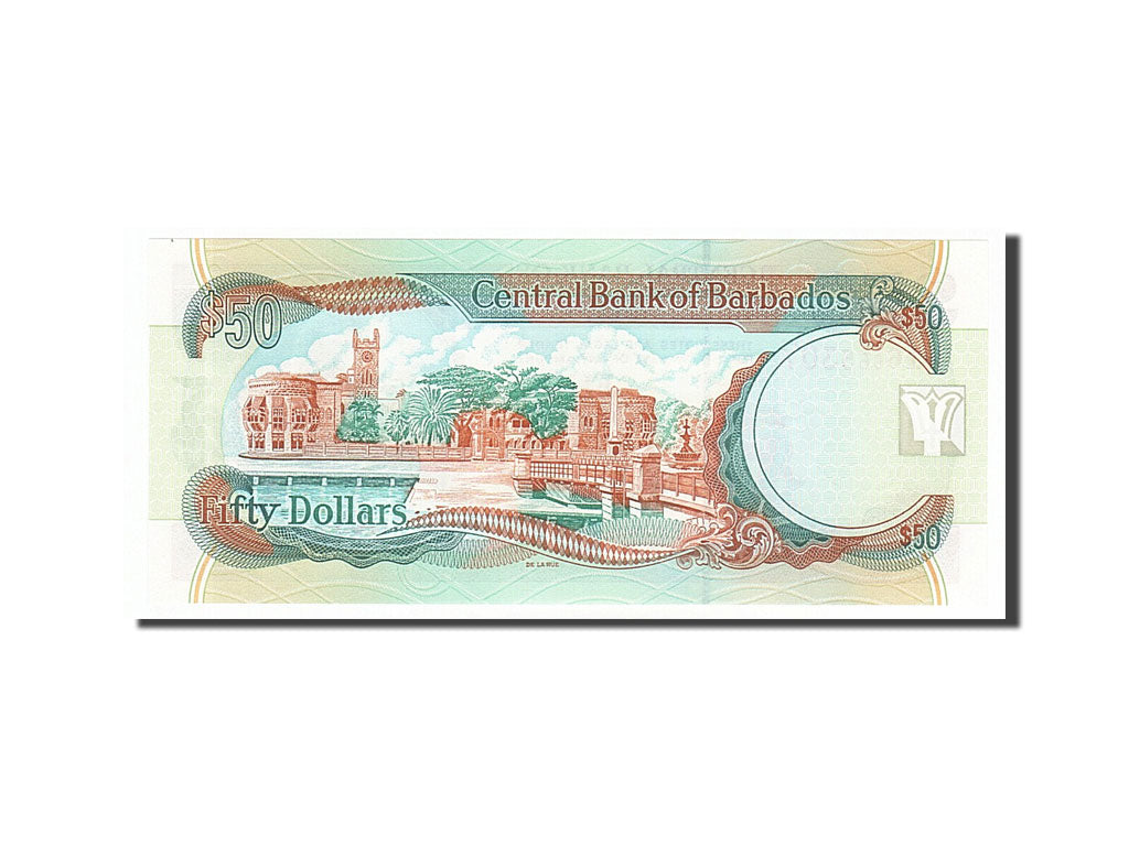 bankovec, 
  
  Barbados, 
  
  50 dolarjev