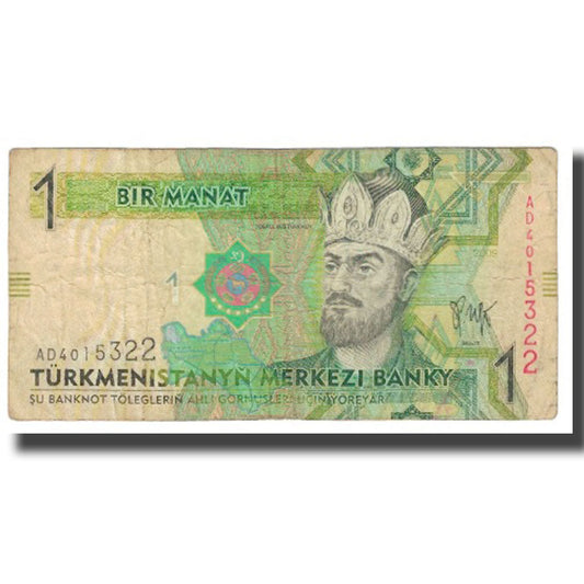 bankovec, 
  
  Turkmanistan, 
  
  1 manat