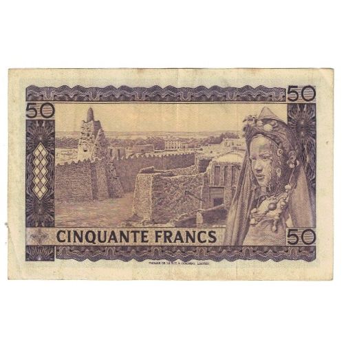 bankovec, 
  
  Mali, 
  
  50 frankov