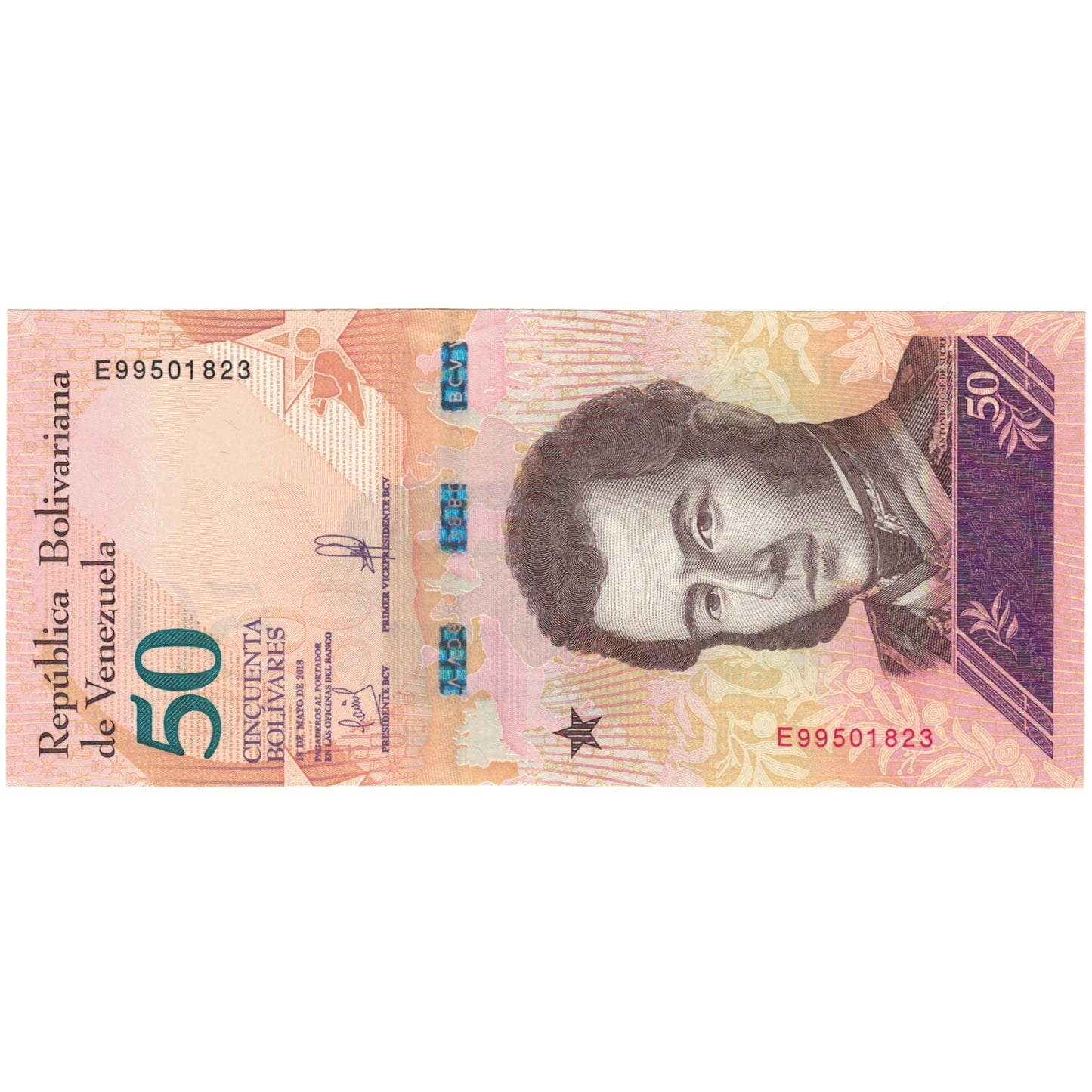 bankovec, 
  
  Venezuela, 
  
  50 bolivarjev