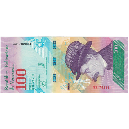 bankovec, 
  
  Venezuela, 
  
  100 bolivarjev