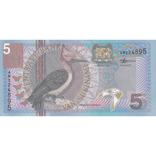 Surinam, 
  
  5 guldnov, 
  
  2000