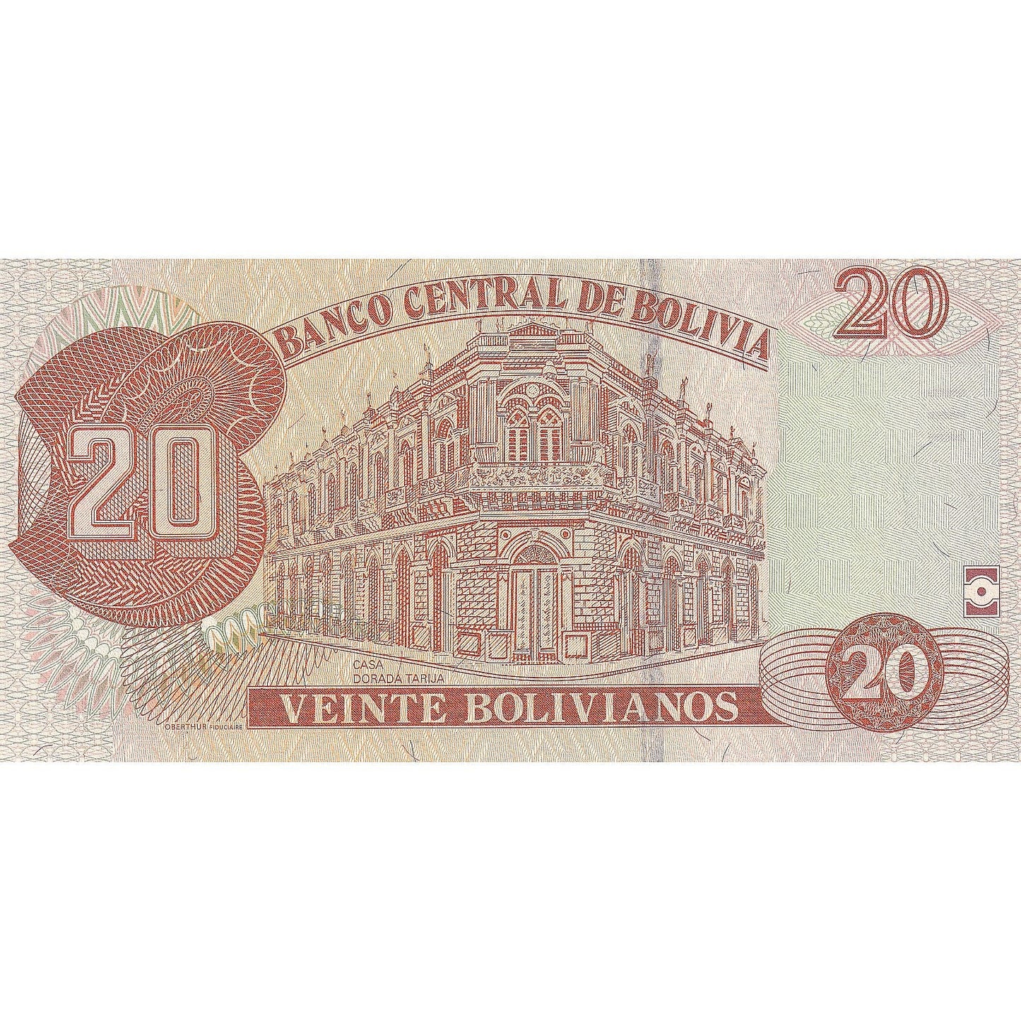 Bolivija, 
  
  20 bolivijcev, 
  
  1986