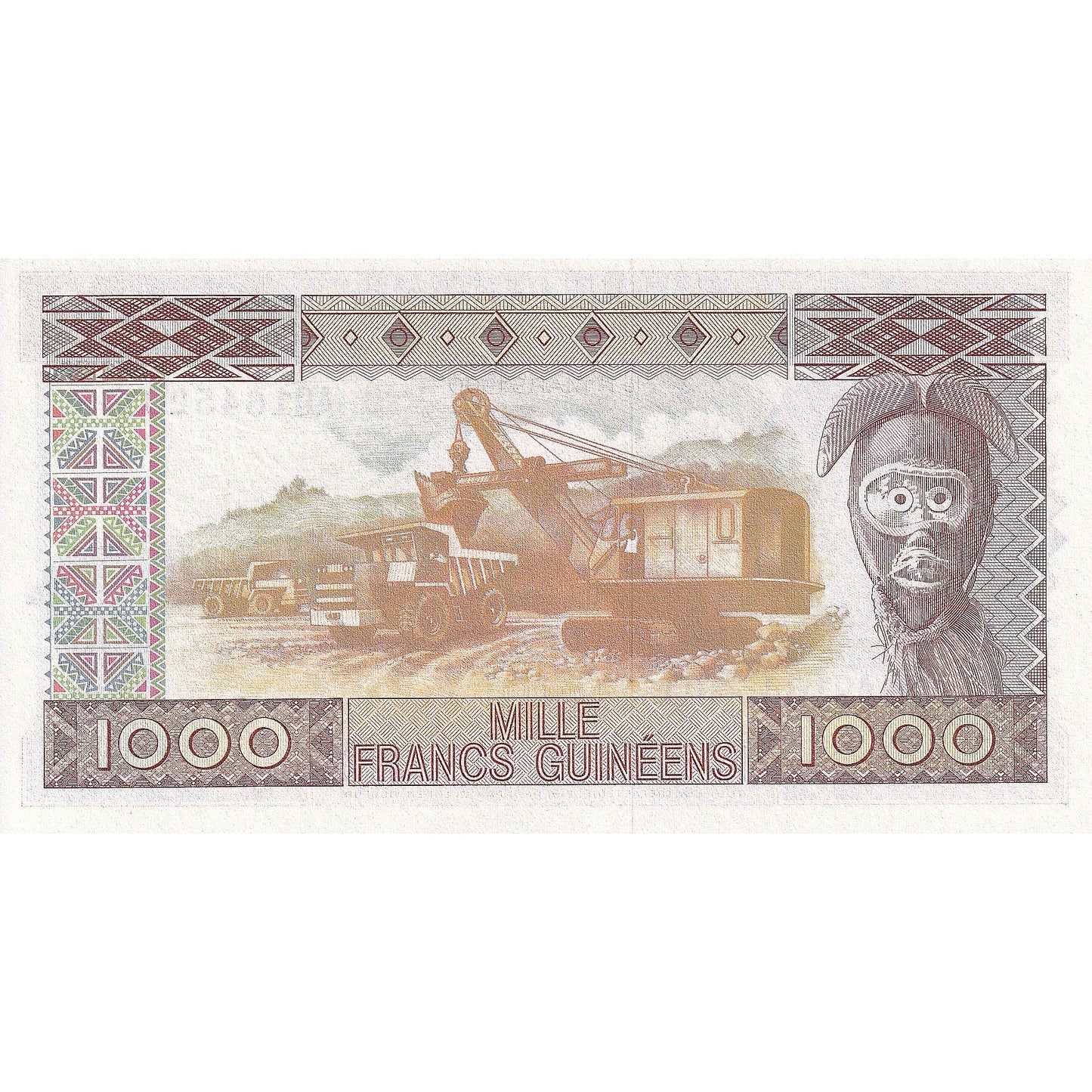 Gvineja, 
  
  1000 frankov, 
  
  1960