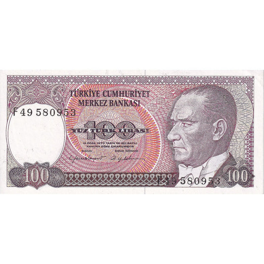 Turčija, 
  
  100 lir, 
  
  1984