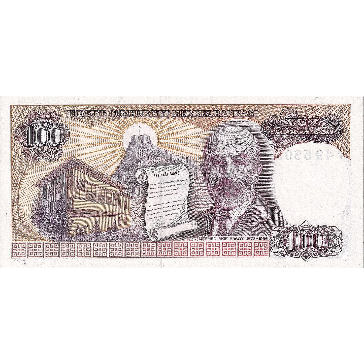 Turčija, 
  
  100 lir, 
  
  1984