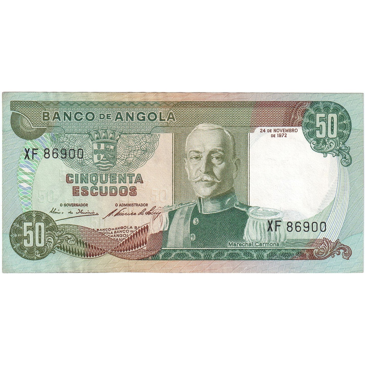 Angola, 
  
  50 eskudov, 
  
  1972-11-24