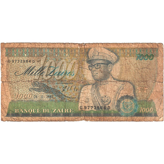 Zair, 
  
  1000 Zairjev, 
  
  1985