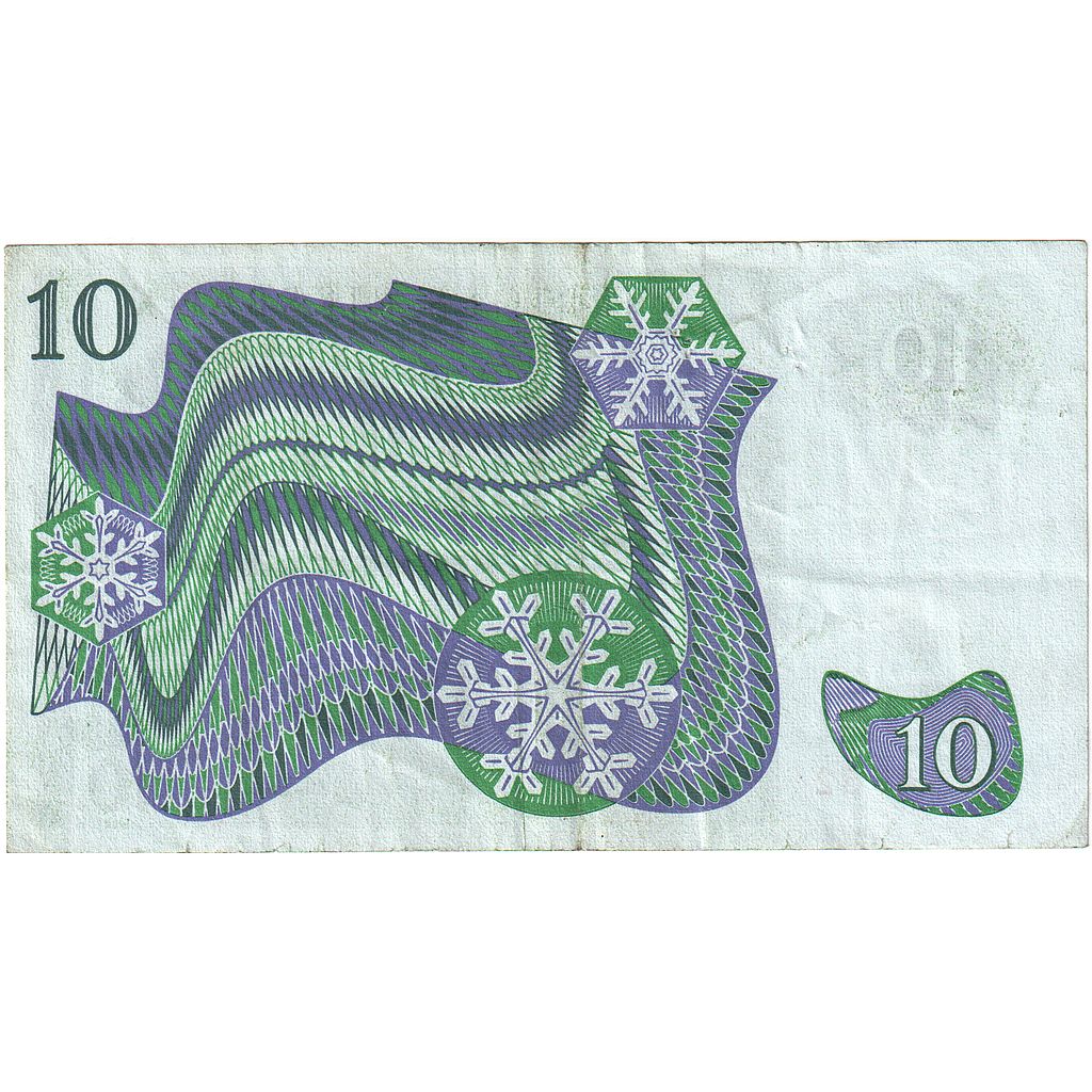 Švedska, 
  
  10 kron, 
  
  1963-1990