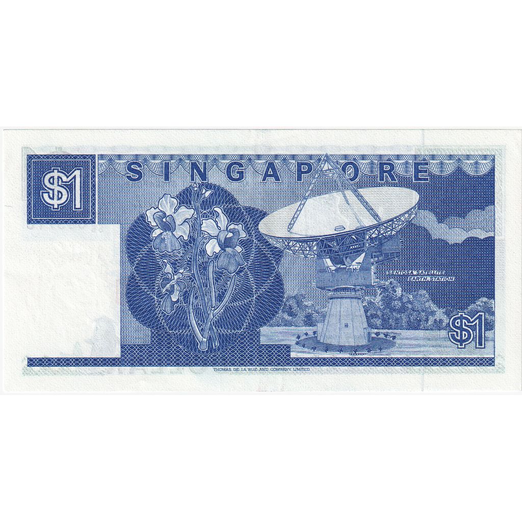 Singapur, 
  
  1 dolar, 
  
  Brez datuma (1987)