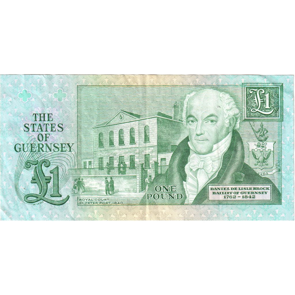 Guernsey, 
  
  1 funt, 
  
  Brez datuma (1991)