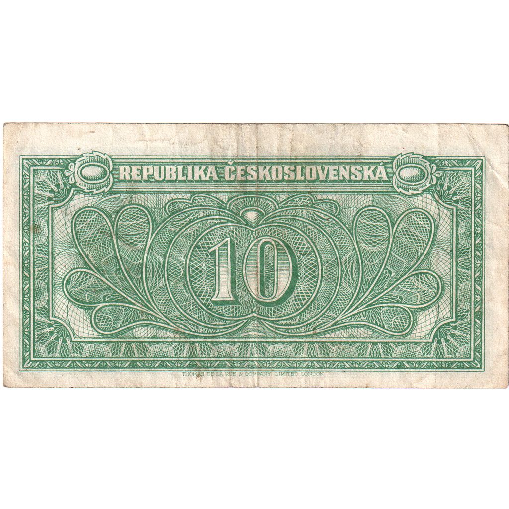 Češkoslovaška, 
  
  10 korunov, 
  
  VG (8-10)