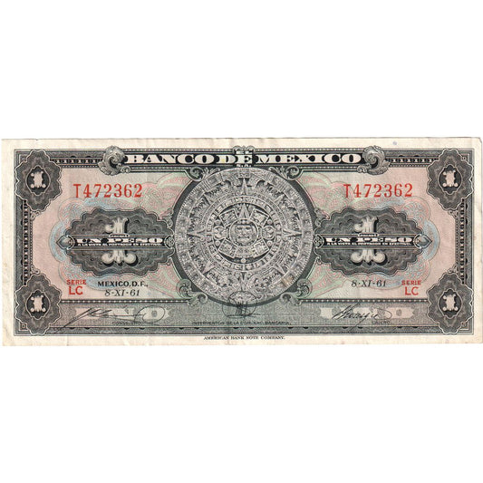 Mehika, 
  
  1 peso, 
  
  1969-08-27