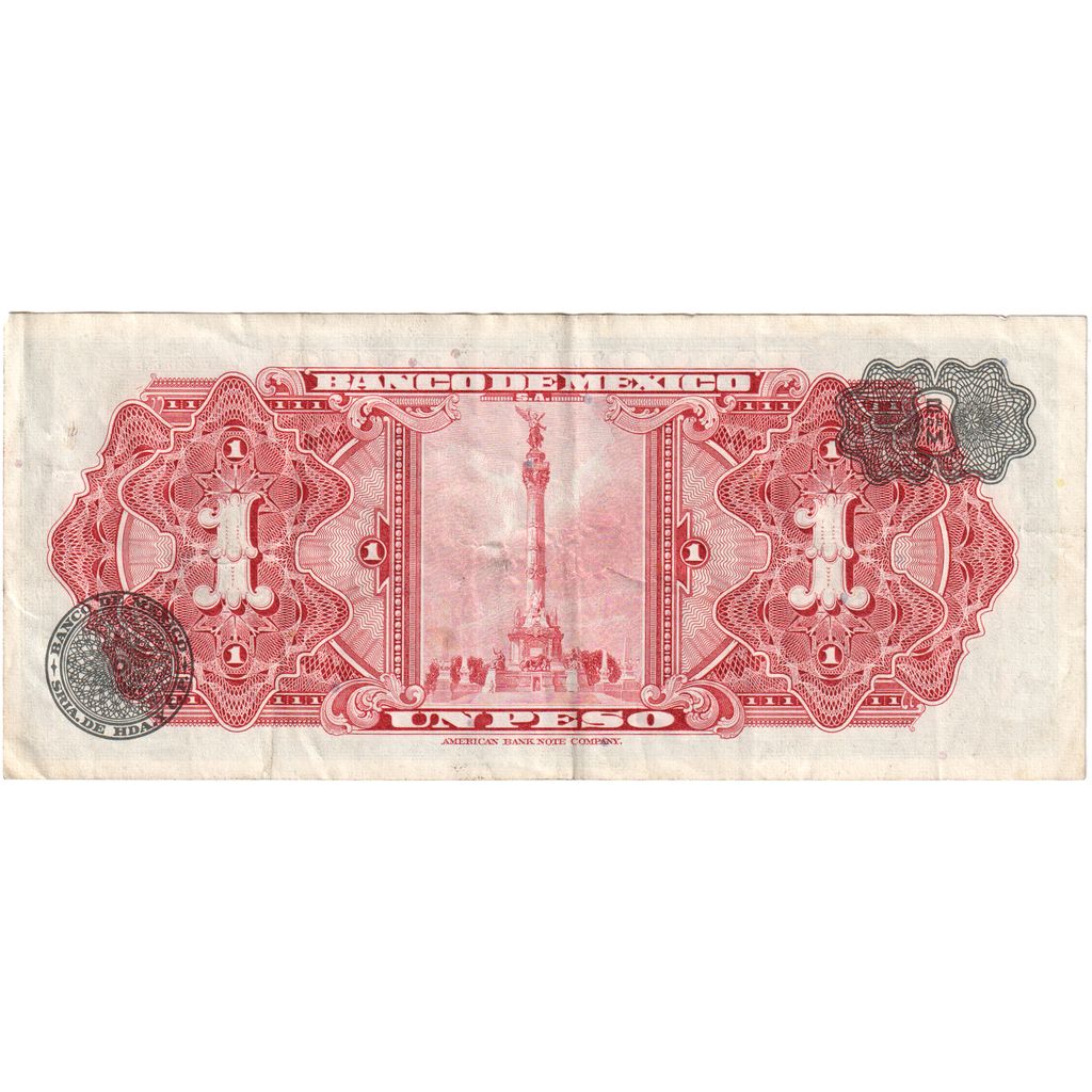 Mehika, 
  
  1 peso, 
  
  1969-08-27