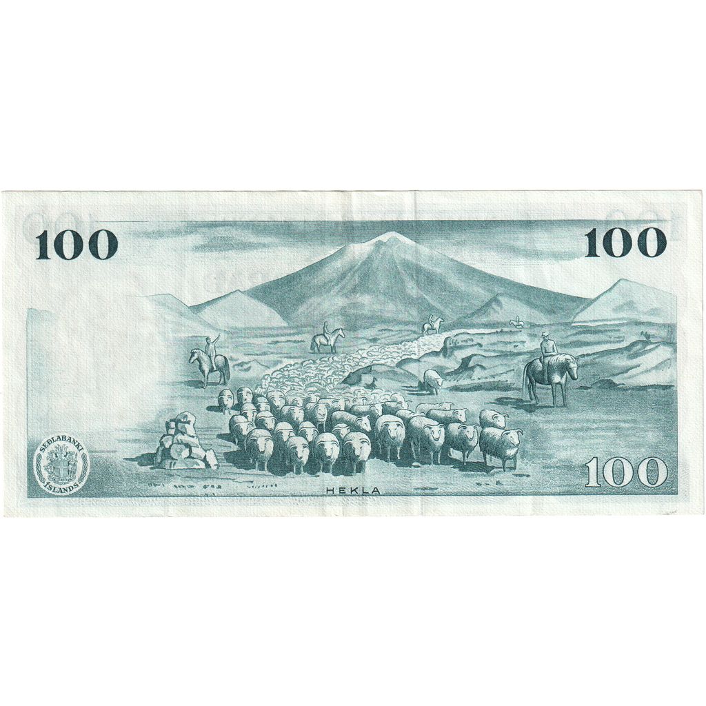 Islandija, 
  
  100 kron, 
  
  1961-03-29