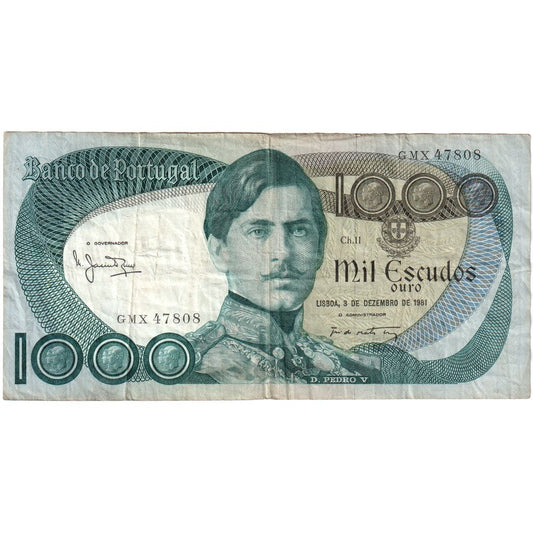 Portugalska, 
  
  1000 eskudov, 
  
  1981-12-03