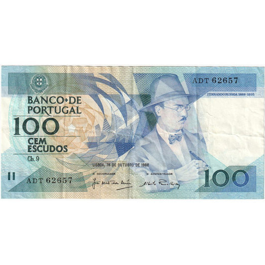 Portugalska, 
  
  100 eskudov, 
  
  1988-11-24