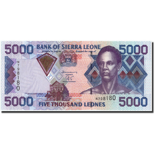 bankovec, 
  
  Sierra Leone, 
  
  5000 leonov