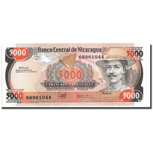 bankovec, 
  
  Nikaragva, 
  
  5000 kordob