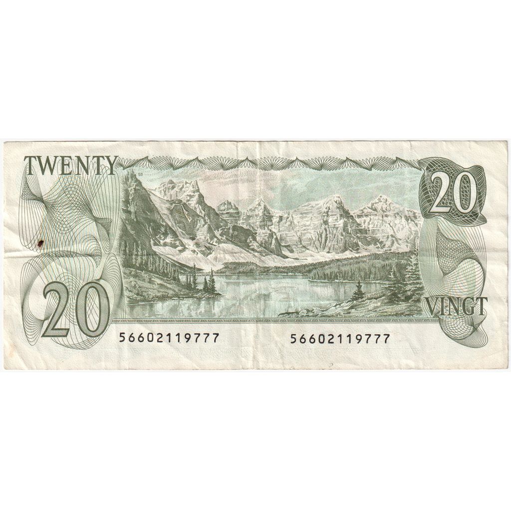 Kanada, 
  
  20 dolarjev, 
  
  VF (20-25)