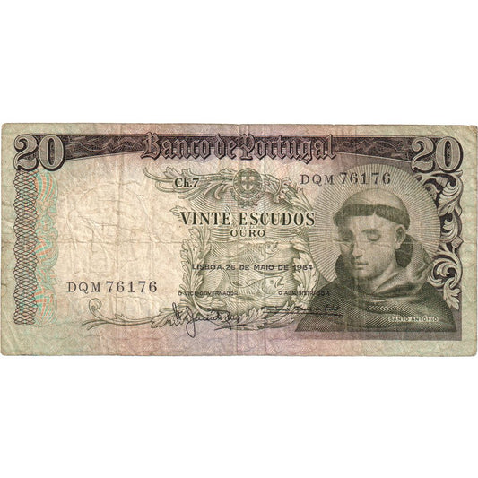 Portugalska, 
  
  20 eskudov, 
  
  1964-05-26