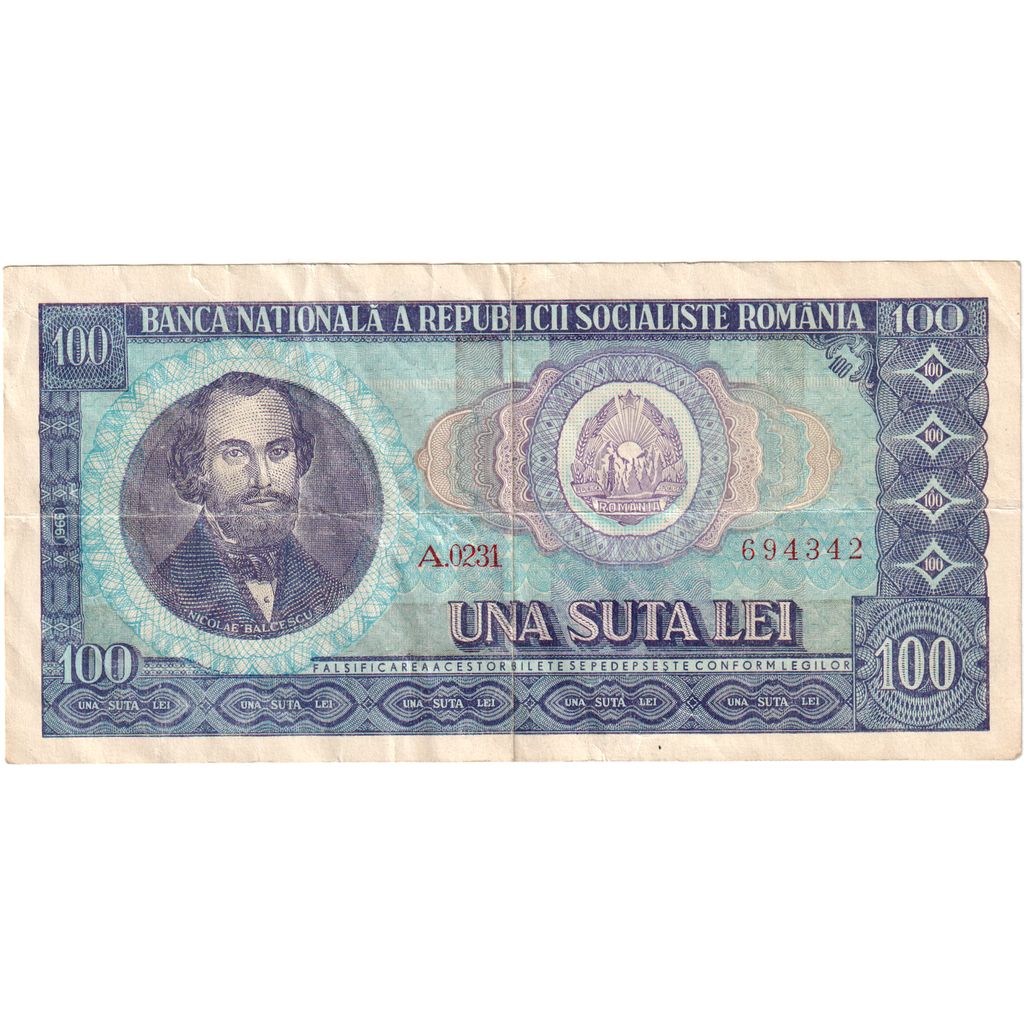 Romunija, 
  
  100 lejev, 
  
  VF (30-35)