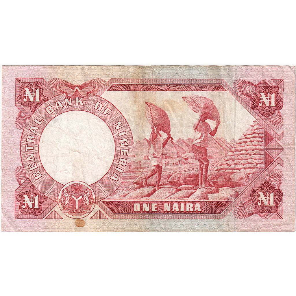 Nigerija, 
  
  1 Naira, 
  
  EF (40-45)