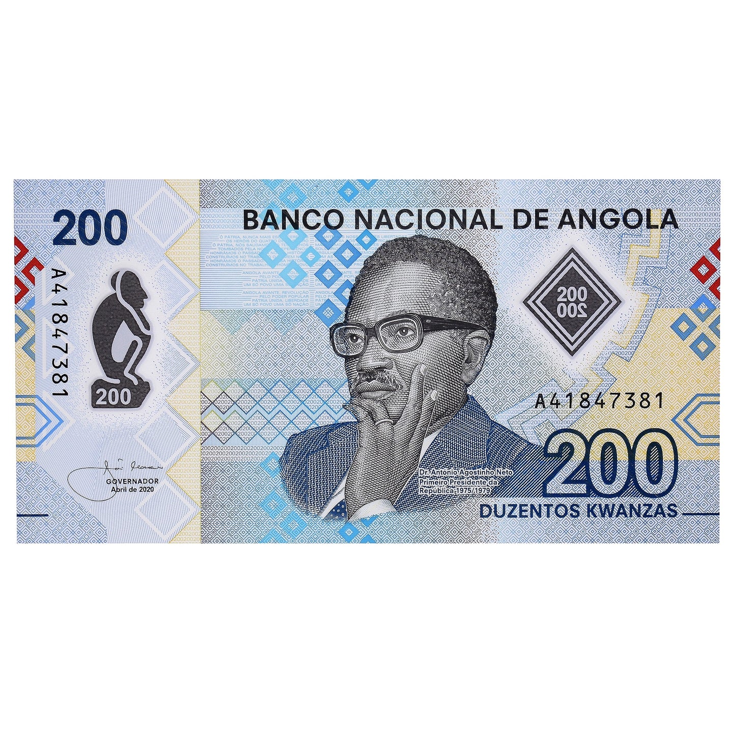 bankovec, 
  
  Angola, 
  
  200 kvanz