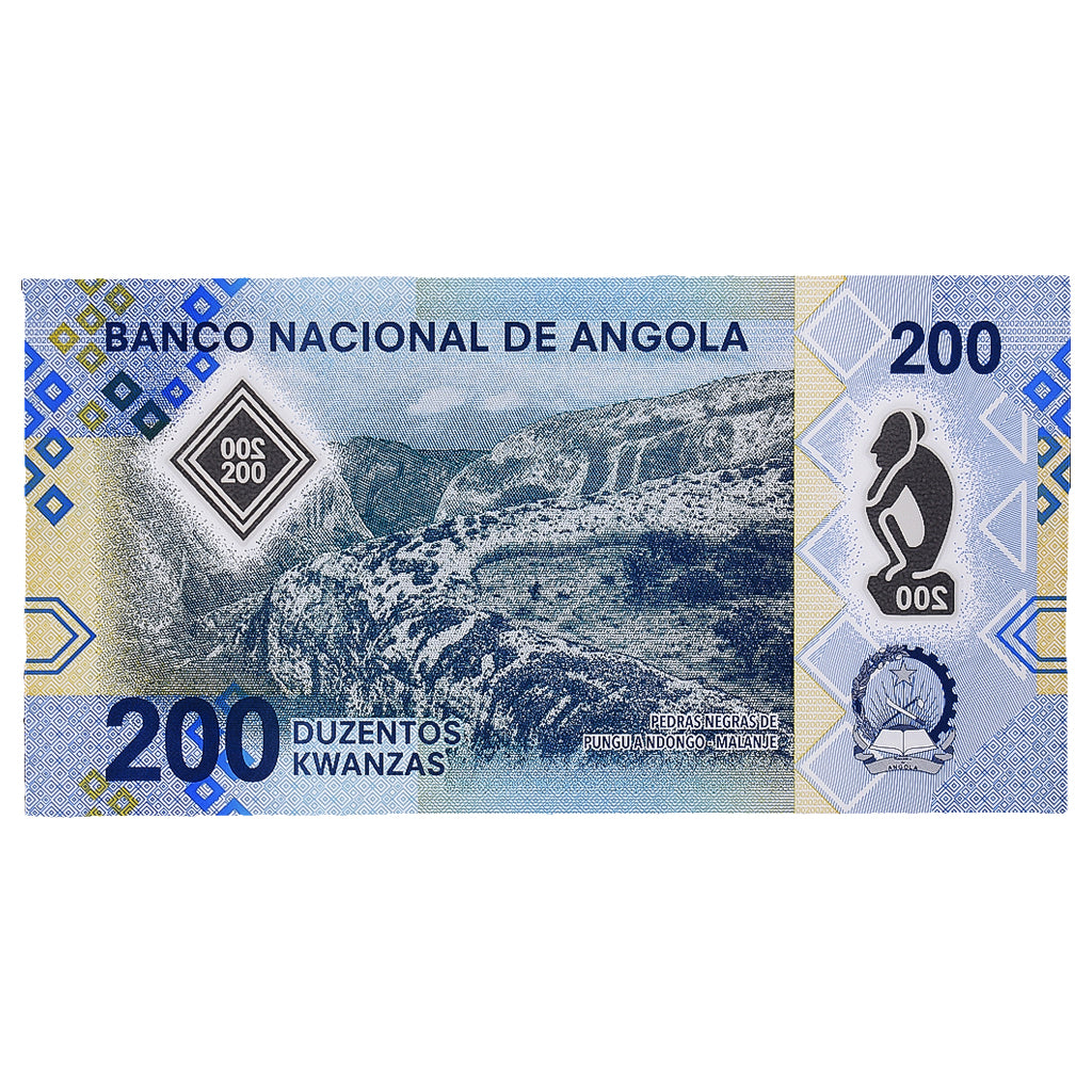 bankovec, 
  
  Angola, 
  
  200 kvanz